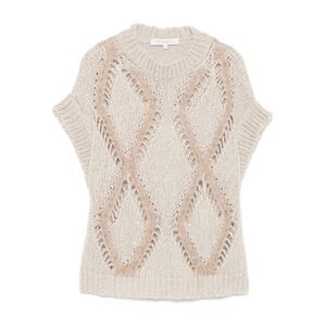 Antonelli Neutrals Knitwear - Knitted Tops Women